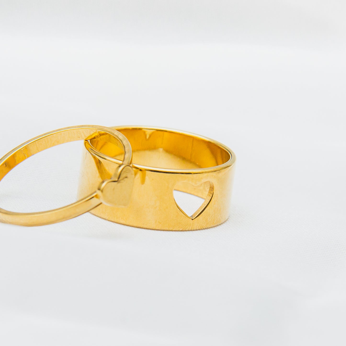 Two Souls Couple Rings - Gold